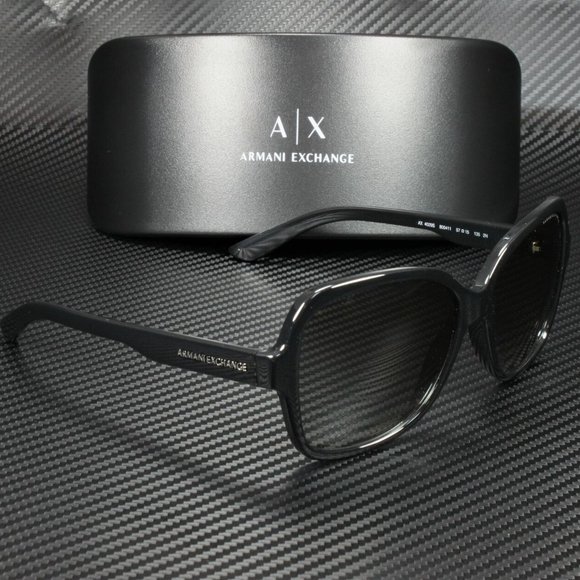 Armani Exchange Women\'s Gloss Black Sunglasses